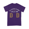 Customized My Partner In Crime Calls Me Dad T-Shirt Pm07Jun21Ct1 2D T-shirt Dreamship S Purple