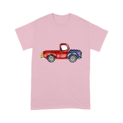 Personalized Grandma, Nana Red Truck Sunflower Kids tshirt PM17JUN21CT1 Dreamship S Light Pink