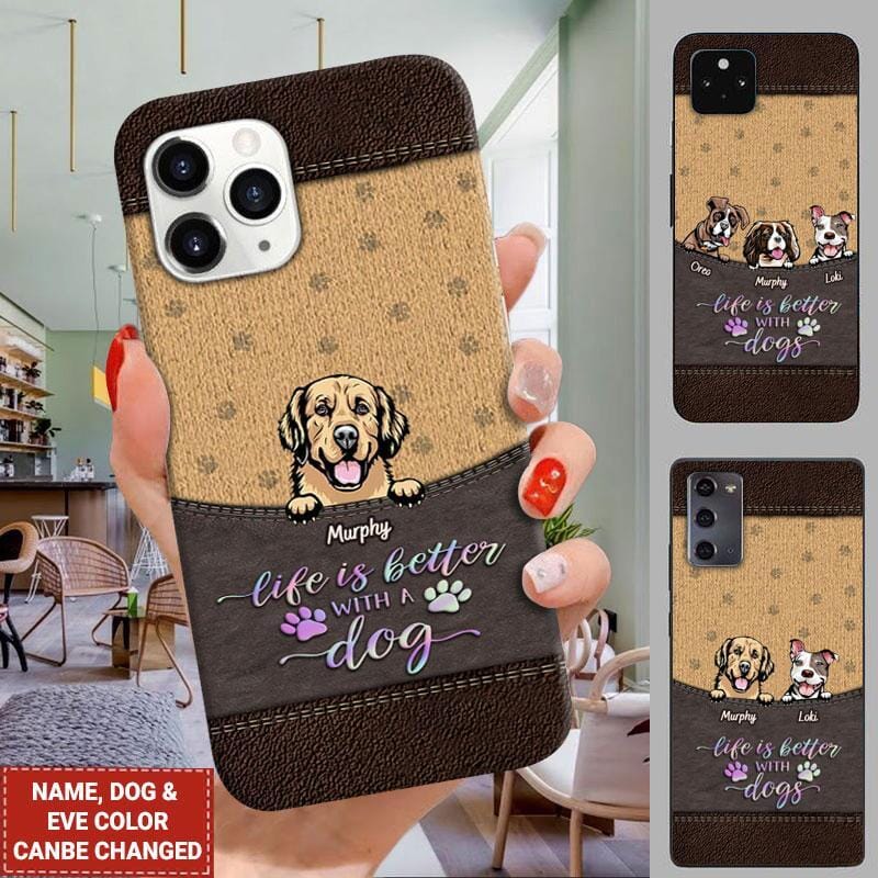 Memorial Phone Case - Life is better with dogs
