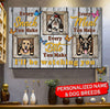 Personalized Dogs Name I'Ll Be Watching You Matte Canvas Hqd-15Xt018 Matte Canvas Dreamship 24x16in