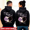 All Of Me Loves All Of You Couple Wolf Couple Valentine Gifts For Her, Him Custom Hoodie Black Hoodie Dreamship S Black