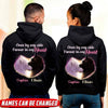 Once By My Side Forever In My Heart Wolf Couple Hoodie Hqd-16Xt031 Hoodies Dreamship S Black