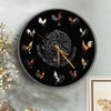 Rooster Wooden Clock Wooden Clock Human Custom Store Classic Size