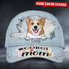 Personalized Corgi Mom Classic Caps 3D Printing Baseball Cap Human Custom Store Universal Fit