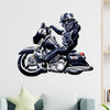 Comic Style Watercolour Painting Motorcycle Cut Metal Sign Cut Metal Sign Human Custom Store 12x12in
