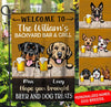 Personalized Backyard Bar & Grill Dogs Garden Flag Hqd-Fxt006 Flag Dreamship 12x18in
