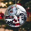 Christmas Circle Ornament (1 sided) hqt-14XT002 Dreamship 1-pack