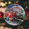 Christmas Circle Ornament (1 sided) hqt-14XT003 Dreamship 1-pack