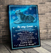 Gift For Your Love - Wolf Matte Canvas tdh hqt-15mq003 Dreamship 8x12in