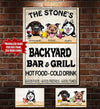 Personalized Backyard Bar & Grill Canvas Tdh | Hqt-15Mq005 Canvas Dreamship 8x12in