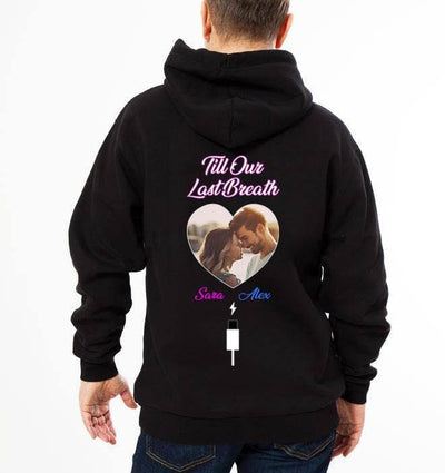 Personalized Till Our Last Breath-From Our First Kiss Hoodie Tdh | Hqt-16Tq003 Hoodies Dreamship