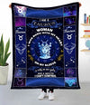 Gift To Woman Taurus - Zodiac Sign Fleece Blanket tdh hqt-21dt009 Fleece Blanket Dreamship Medium (50x60in)
