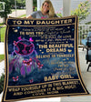 Gift For Your Daughter - Butterfly & Dreamcatcher Fleece Blanket tdh hqt-21sh005 Fleece Blanket Dreamship