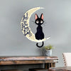 I love you the moon and back | Black cat Cut Metal Sign hqt16jun21xt1 Cut Metal Sign Human Custom Store 30 x 30 cm