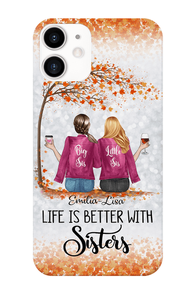 Personalized Life Is Better With Sisters Phone Case Phonecase FUEL Iphone iPhone 12 Mini