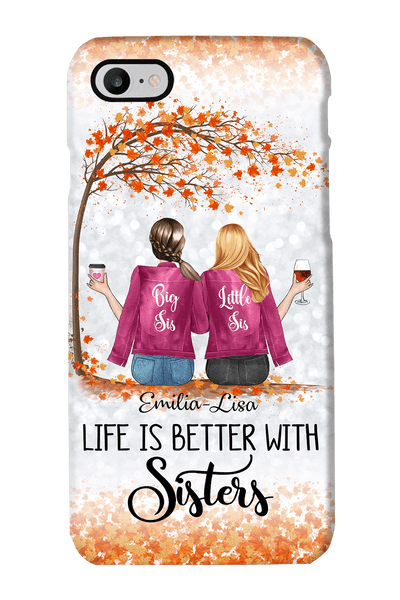 Personalized Life Is Better With Sisters Phone Case Phonecase FUEL Iphone iPhone 7