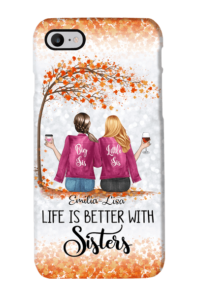 Personalized Life Is Better With Sisters Phone Case Phonecase FUEL Iphone iPhone 8