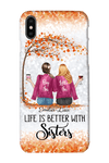 Personalized Life Is Better With Sisters Phone Case Phonecase FUEL Iphone iPhone X