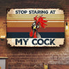 Stop Staring At My Cook Metal Sign Knv-29Dd010 Printed Metal Sign Human Custom Store 30 x 45 cm - Best Seller