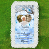 Memorial Butterfly Upload Image I Have An Angel In Heaven Personalized Memorial Grave Blanket NVL04MAR24KL1