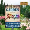 All Hummingbirds Welcome Here Personlized Garden Printed Metal Sign Metal Sign Human Custom Store 30 x 45 cm - Best Seller