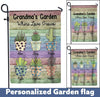 Personalized Grandma'S Garden Flag Flag Dreamship 12x18in