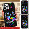 Blessed Grandma Rainbow heart Flower with Grandkid Butterfly Personalized Phone case NLA25AUG21TP3 Phonecase FUEL