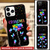 Personalized Blessed to be called Grandma Rainbow Flower with Grandkids Phone case NLA27AUG21TP1 Phonecase FUEL