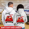 Loads Of Love Couple Red Truck Custom Hoodie White Hoodie Dreamship S White