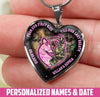 From Our First Kiss Till Last Breath Deer Camo Anniversary Gifts For Couples Custom Heart Necklace Ntk-18Nq029 Jewelry ShineOn Fulfillment Luxury Necklace (Silver)