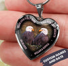 From Our First Kiss Till Our Last Breath Eagle Necklace Ntk-18Nq051 Jewelry ShineOn Fulfillment Luxury Necklace (Silver)