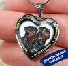 Rottweiler Kiss Till Last Breath Heart Necklace Ntk-18Tq007 Jewelry ShineOn Fulfillment Luxury Necklace (Silver)
