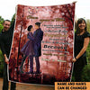 Personalize Once Upon A Time Couple Fleece Blanket Ntk-21Dt006 Fleece Blanket Dreamship Medium (50x60in)