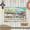 Love You To The Beach And Back Printed Metal Sign Ntk-29Tq009 Metal Sign Human Custom Store 30 x 45 cm - Best Seller
