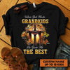 Personalized when God made grandkids, he sent me the best Funny T-shirt Apparel FantasyCustom