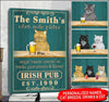 Personalized Grumpy Cat Irish Pub Canvas Ntp-15Xt002 Canvas Dreamship 8x12in