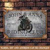 Riding Club Born For Speed Ride Or Die Personalized Metal Sign Cat Metal Sign Human Custom Store 30 x 20 cm