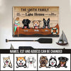 Lake House Dog Personalized Metal Sign Cat Metal Sign Human Custom Store 45 x 30 cm - Best Seller