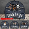Dog Mom Denim Personalized Cap Baseball Cap Human Custom Store Universal Fit