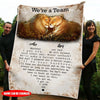 We'Re A Team Lion Personalized Fleece Blanket Nvl-21Sh007 Fleece Blanket Dreamship Medium (50x60in)