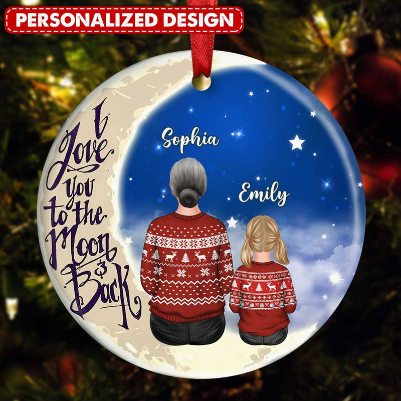 Mom Grandma Est Personalized Photo Ceramic Ornament, New Grandma Christmas  Gift, First Time Grandma Ornament - Best Personalized Gifts For Everyone