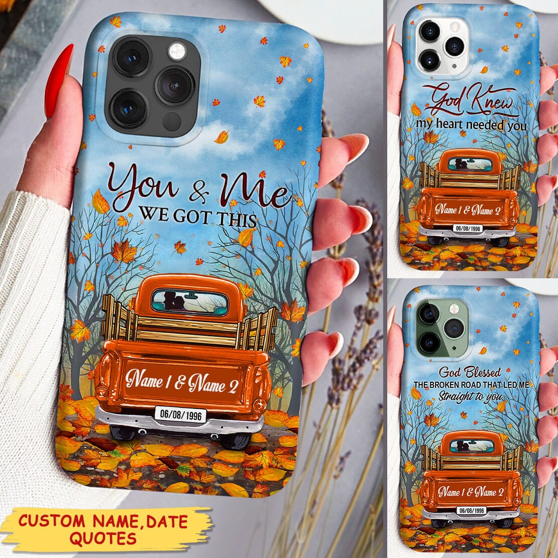 You And Me We Got This Fall Season Truck Personalized Phone Case PM14SEP22CT1 Silicone Phone Case Humancustom - Unique Personalized Gifts 