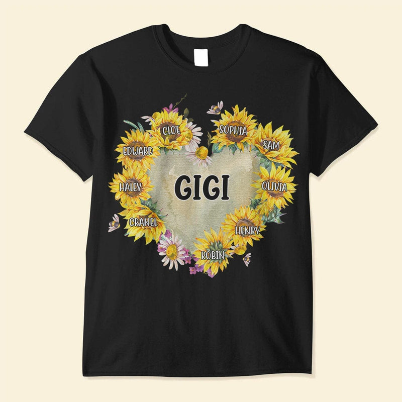 Personalized Grandma T-Shirt Custom Kid names T-shirt Perfect Gift Present for Grandma