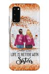 Personalized Life Is Better With Sisters Phone Case Phonecase FUEL Samsung Samsung Galaxy S20