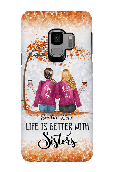 Personalized Life Is Better With Sisters Phone Case Phonecase FUEL Samsung Samsung Galaxy S9