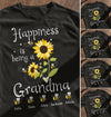 PERSONALIZED NAME BEE Happiness Is Being A Grandma Standard T-shirt DHL-TQ2D 2D T-shirt Dreamship S Black