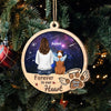 Memorial Pet - Love Dog Puppy On Heaven Galaxy Background Forever On Our Heart Personalized Ornament CTL16OCT23CT2 Wood Custom Shape Ornament HumanCustom - Unique Personalized Gifts Made Just for You Pack 1