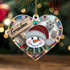 Unique Cute Snowman Grandma Mom In Heart Personalized Ornament CTL20OCT23CT3 Acrylic Ornament HumanCustom - Unique Personalized Gifts Made Just for You Pack 1