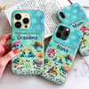 Turtle Nana Mom Kids, Happiness Is Being A Grandma Personalized Phone Case NVL23JUN23CT2