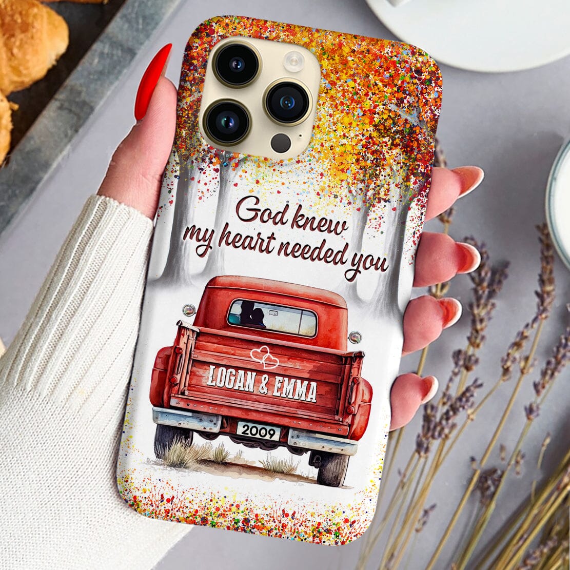 You & Me We Got This Red Truck Personalized Silicone Phone Case Gift For Couples VTX15DEC23CT2 Silicone Phone Case HumanCustom - Unique Personalized Gifts Made Just for You 